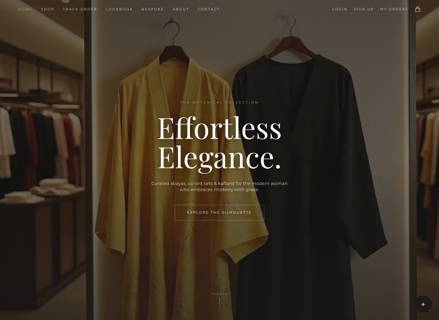 Haya Signature website homepage
